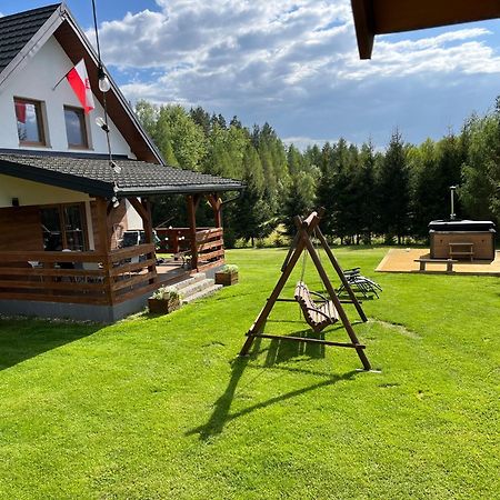 Domek Z Kominkiem Nad Jeziorem Z Jacuzzi Ogrodowym Sumowo  Eksteriør billede